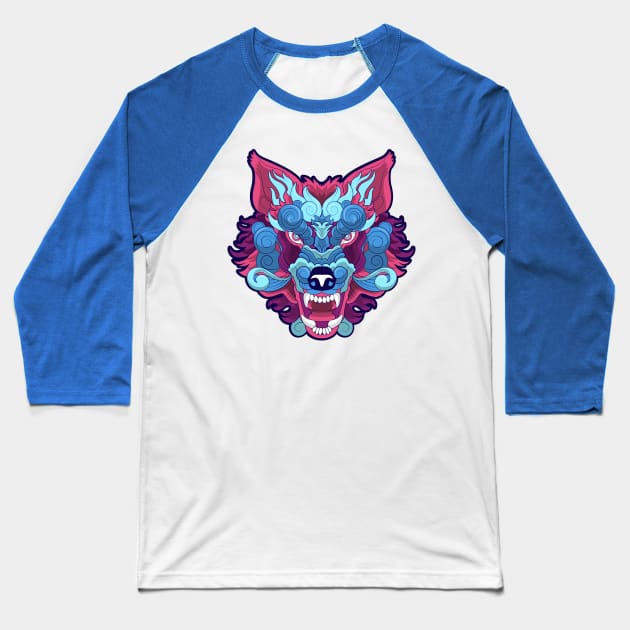 Wolf Ethic Baseball T-Shirt by Mako Design 